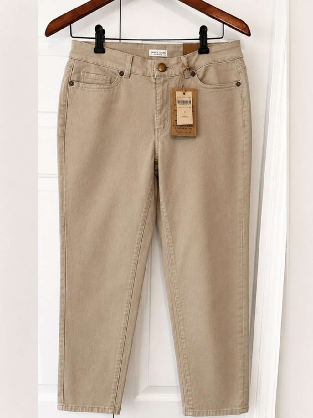 Coldwater Creek Khaki Natural Fit Sabrina Ankle Denim Jeans NWT 8 #2021